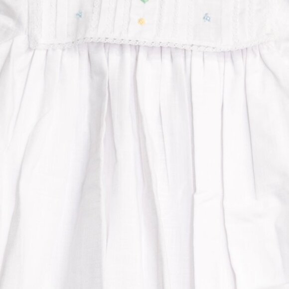 Garden of Angels Size 24M Vintage White Baby Dress With Floral Embroidery & Lace - Picture 3 of 8